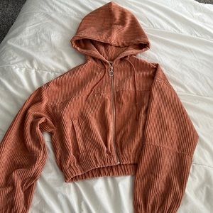 Altard state orange ribbed jacket